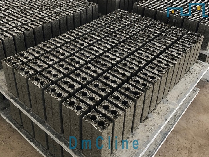 Khay gạch không nung sản xuất trên dây chuyền làm gạch bê tông DmCline D10.3