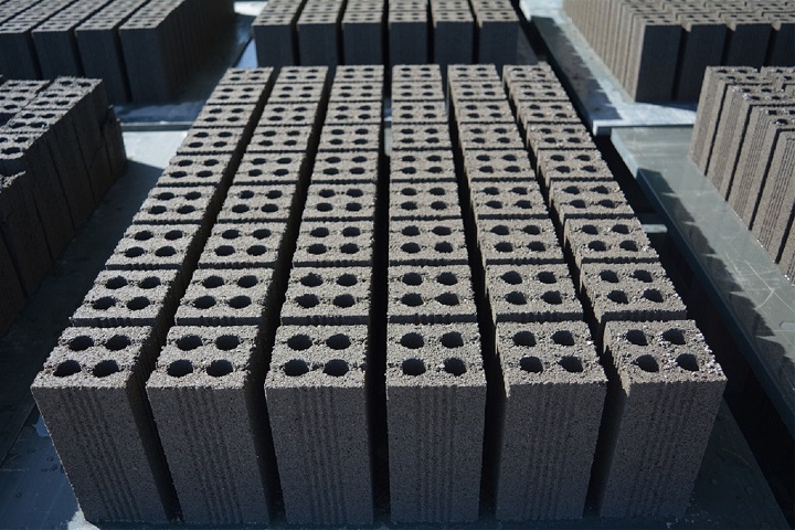 Khay gạch thành phẩm dây chuyền sản xuất gạch không nung DmCline D8.3