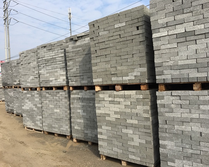 Kiêu gạch thành phẩm dây chuyền sản xuất gạch không nung DmCline 12.3