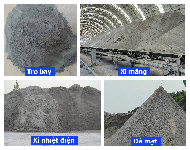Nguyên liệu sản xuất gạch không nung