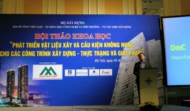 DmC tham dự hội thảo vật liệu xây không nung cho các công trình xây dựng tại HN