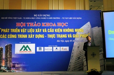 DmC tham dự hội thảo vật liệu xây không nung cho các công trình xây dựng tại HN